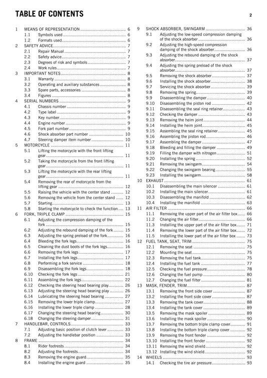 KTM 2013 - 1190 Adventure R - Workshop Service Repair Manuals