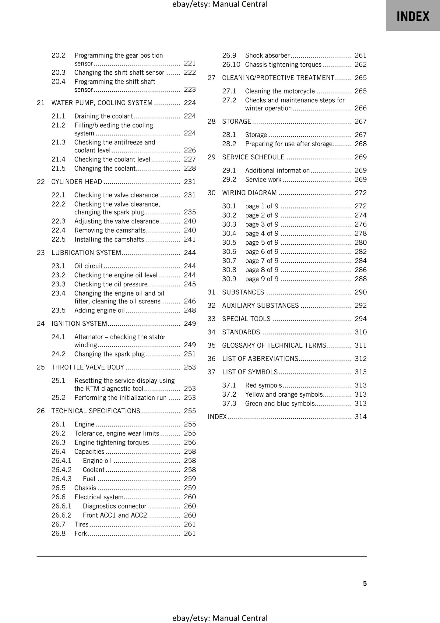 KTM 2024 - 390 Duke - Service Workshop Repair Manual