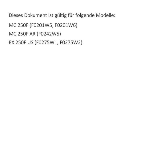 German Language - 2023 Gasgas MC EX 250F - Reparaturanleitung - Service Workshop Repair Manual