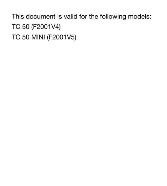 Husqvarna 2022 - TC 50 MINI - Service Workshop Repair Manual