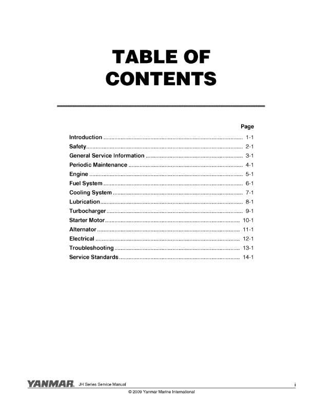 Yanmar Marine Engine - 3JH5E 4JH5E 4JH4-TE 4JH4-HTE - Service Repair Workshop Manual