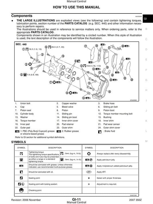 Nissan 2007 - 350z Z33 Series - Workshop Service Repair Manual