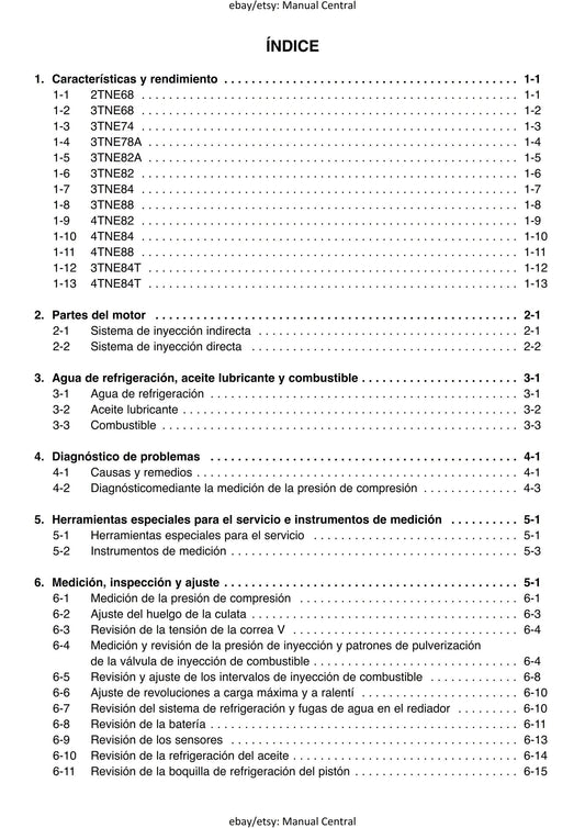 French Language - Yanmar Manual de Servico - TNE Series