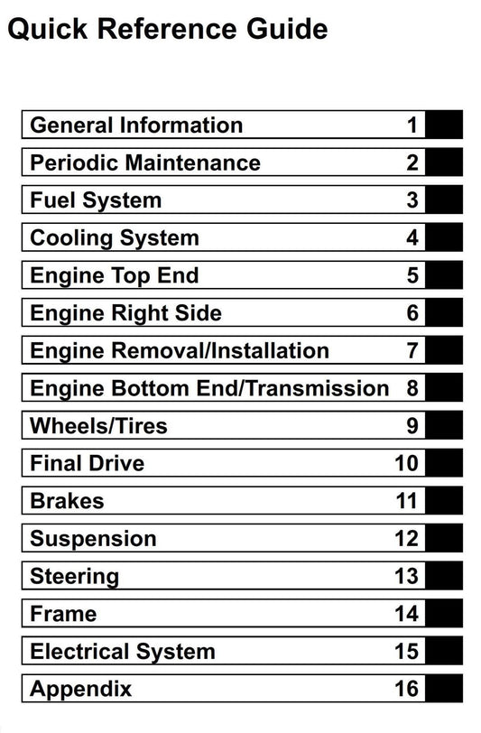 Kawasaki KX250 2005-2006 2007 2008 - Workshop Service Repair Manual
