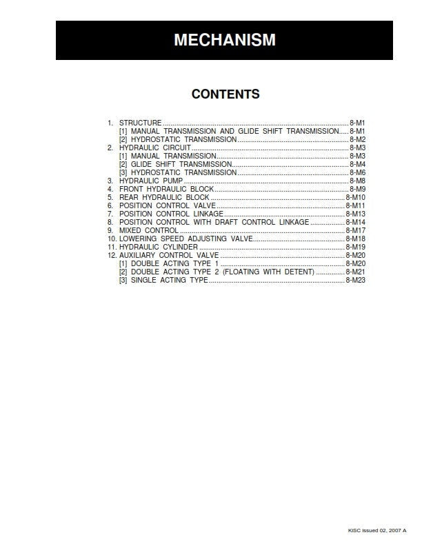Kubota Tractor - L3130 L3430 L3830 L4630 L5030 - Workshop Service Repair Manual