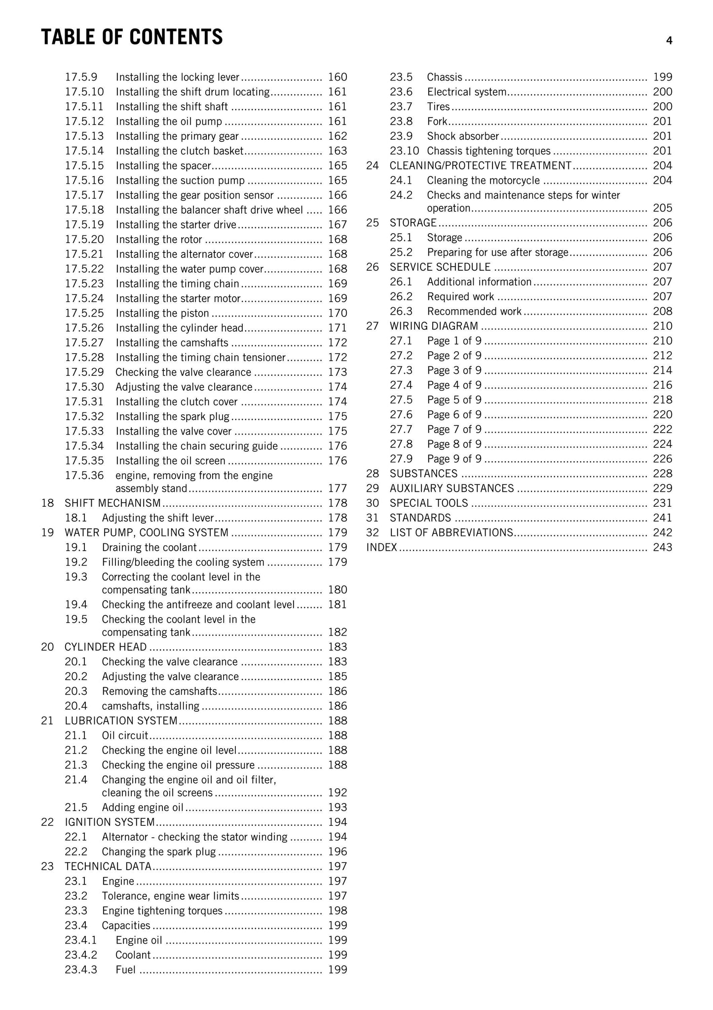 KTM 2015 - RC 250 - Service Workshop Repair Manual