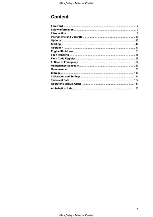 Volvo Penta - D4 D6 - Operator Manual