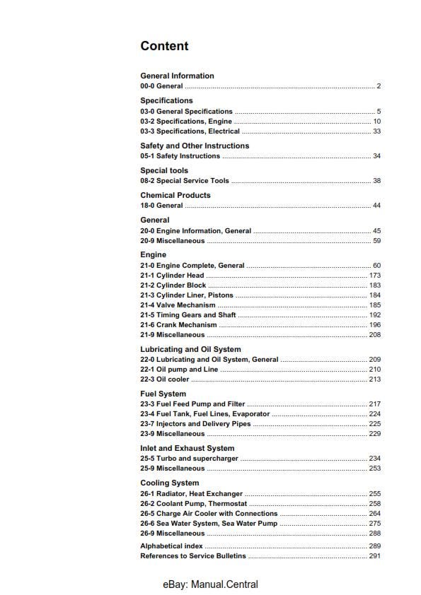 Volvo Penta - D4 D6 - Group 20-26 - Workshop Service Repair Manual