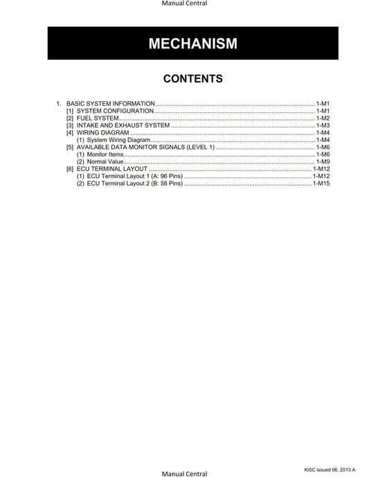 Kubota Diagnosis Manual - Common Rail System - V3307-CR-TE4