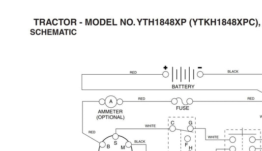 Husqvarna Ride Mower YTH1848X YTKH1848XP C - Parts Manual - includes wiring diagram