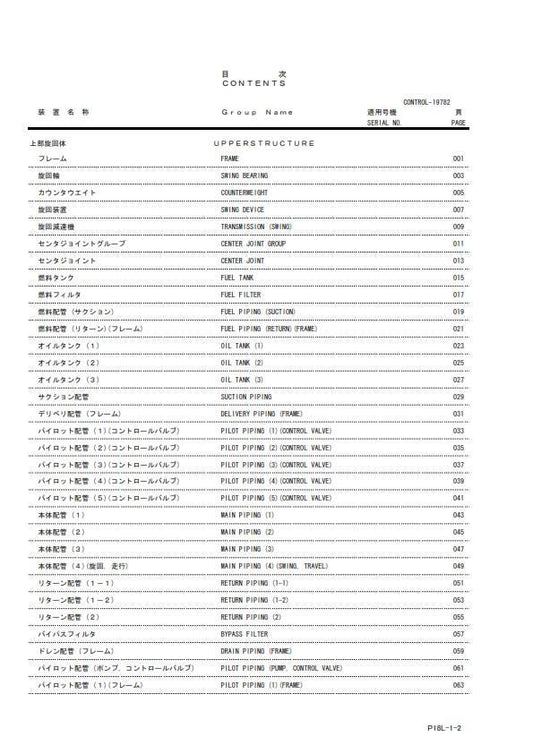 Hitachi EX2500-6 Hydraulic Excavator - Parts Manual