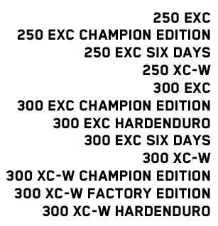 pdf - German / French / Italian / Spanish / English Language - 2025 KTM 250 300 Exc Xc-w Champion Edition Six Days Hardenduro - workshop