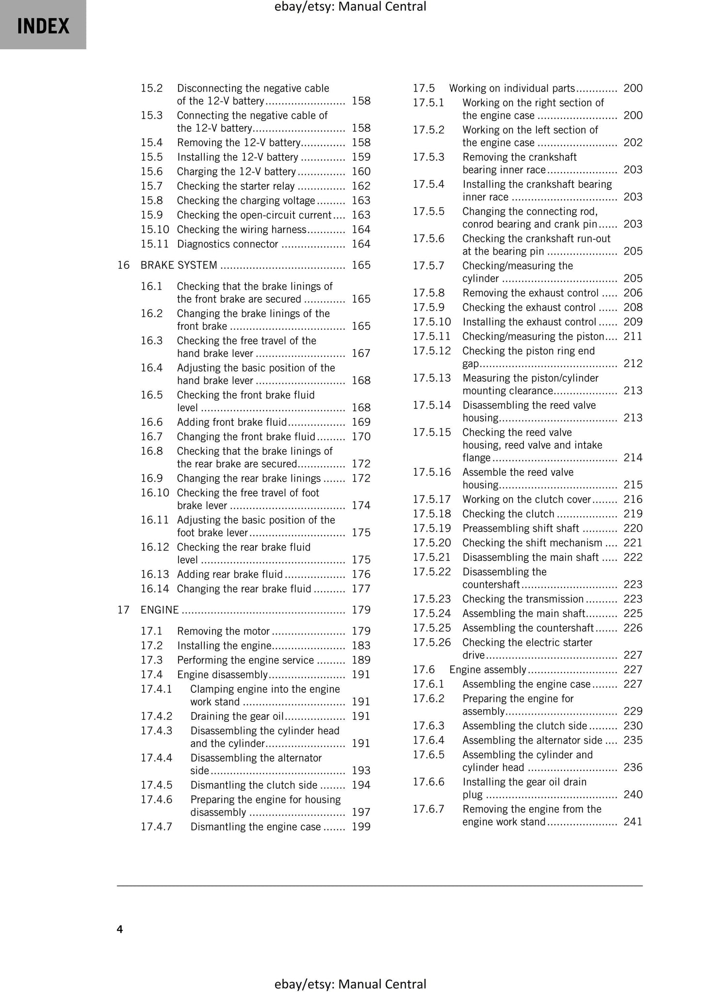 KTM 2025 - 125 150 Sx Xc - Service Workshop Repair Manual