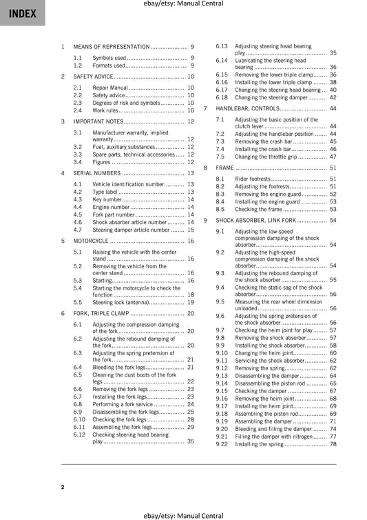 PDF - KTM 2020 - 1290 Super Adventure R - Service Workshop Repair Manual