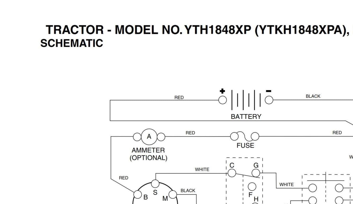 Husqvarna Ride Mower YTH1848X YTKH1848XP A - Parts Manual - includes wiring diagram