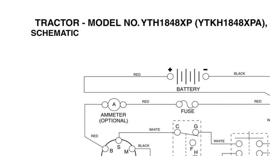 Husqvarna Ride Mower YTH1848X YTKH1848XP A - Parts Manual - includes wiring diagram
