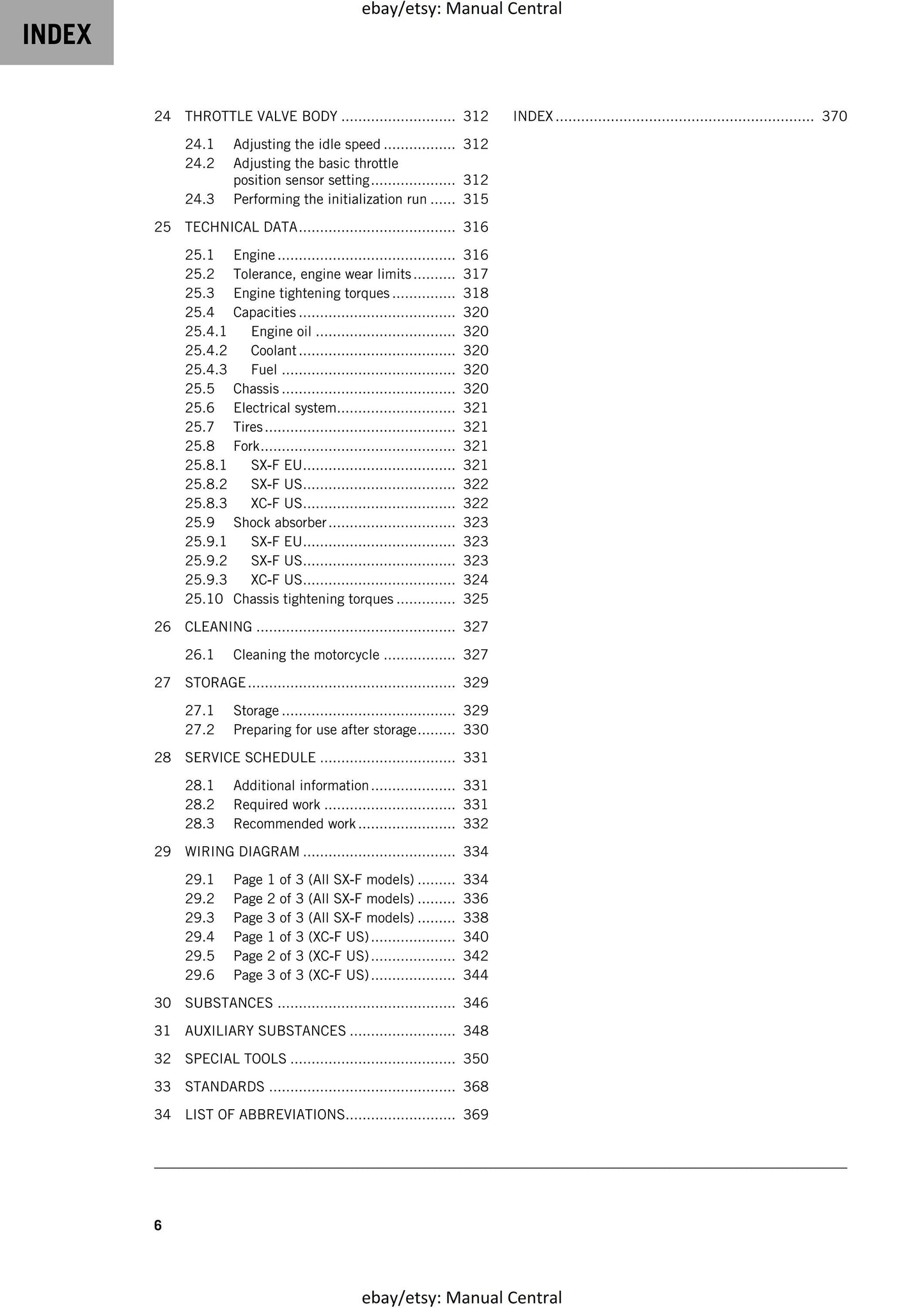 KTM 2020 - 350 Sx-f Xc-f - Service Workshop Repair Manual