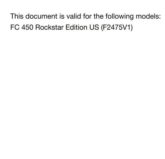Husqvarna 2022 - FC 450 Rockstar Edition - Service Workshop Repair Manual