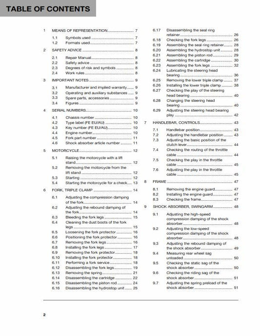 Husqvarna 2014 - Fe 450 501 - Service Workshop Repair Manual