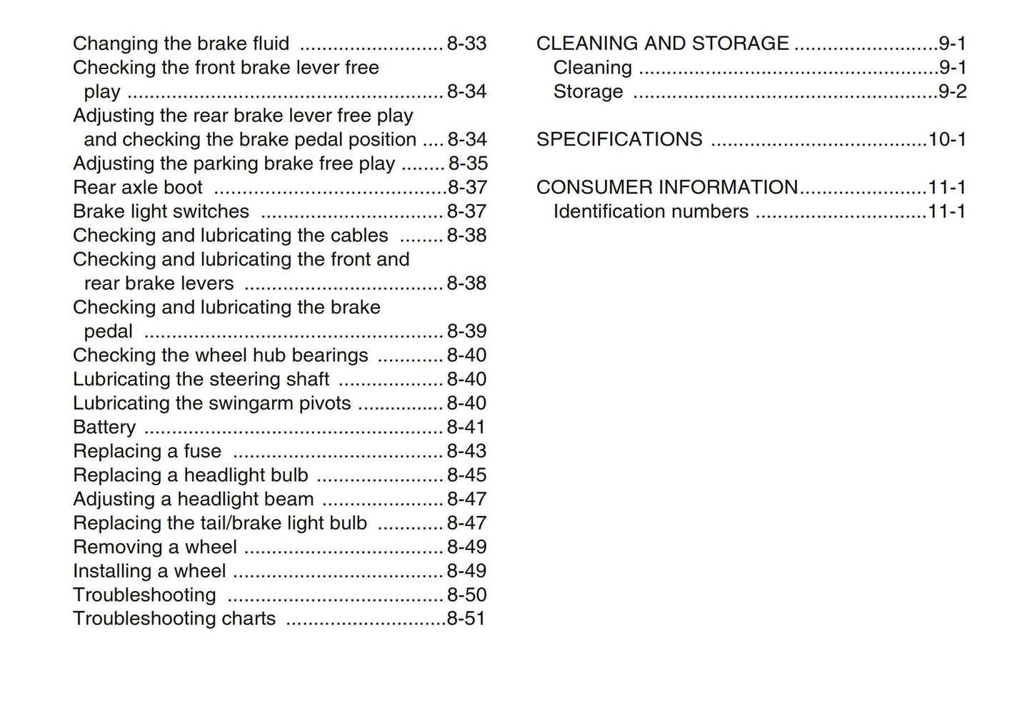 Yamaha ATV - Grizzly 300 - YFM30GD - Owners User Manual Guide - 05/12 Edition - English Language only