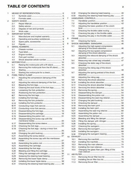 Husqvarna 2014 - FC 450 - Service Workshop Repair Manual