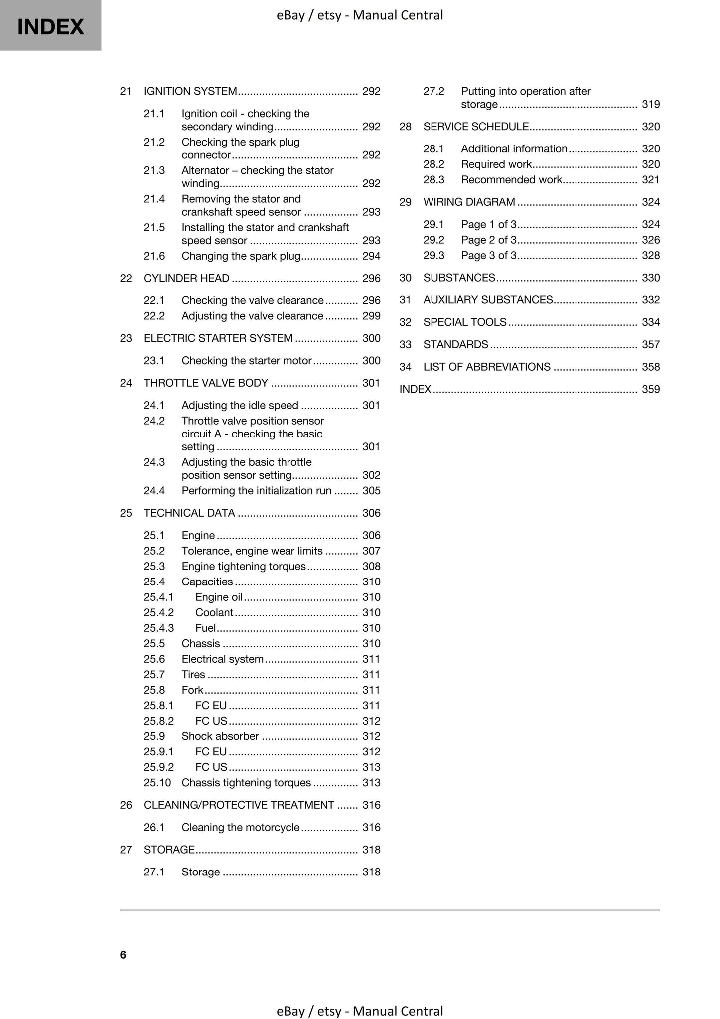 Husqvarna 2022 - FC 250 - Service Workshop Repair Manual