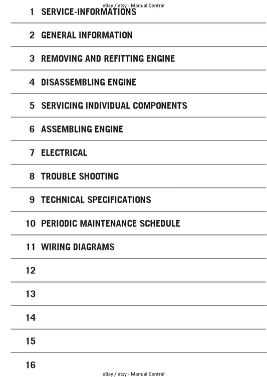 KTM 2004 to 2005 - 85 105 SX - Engine Service Workshop Repair Manual