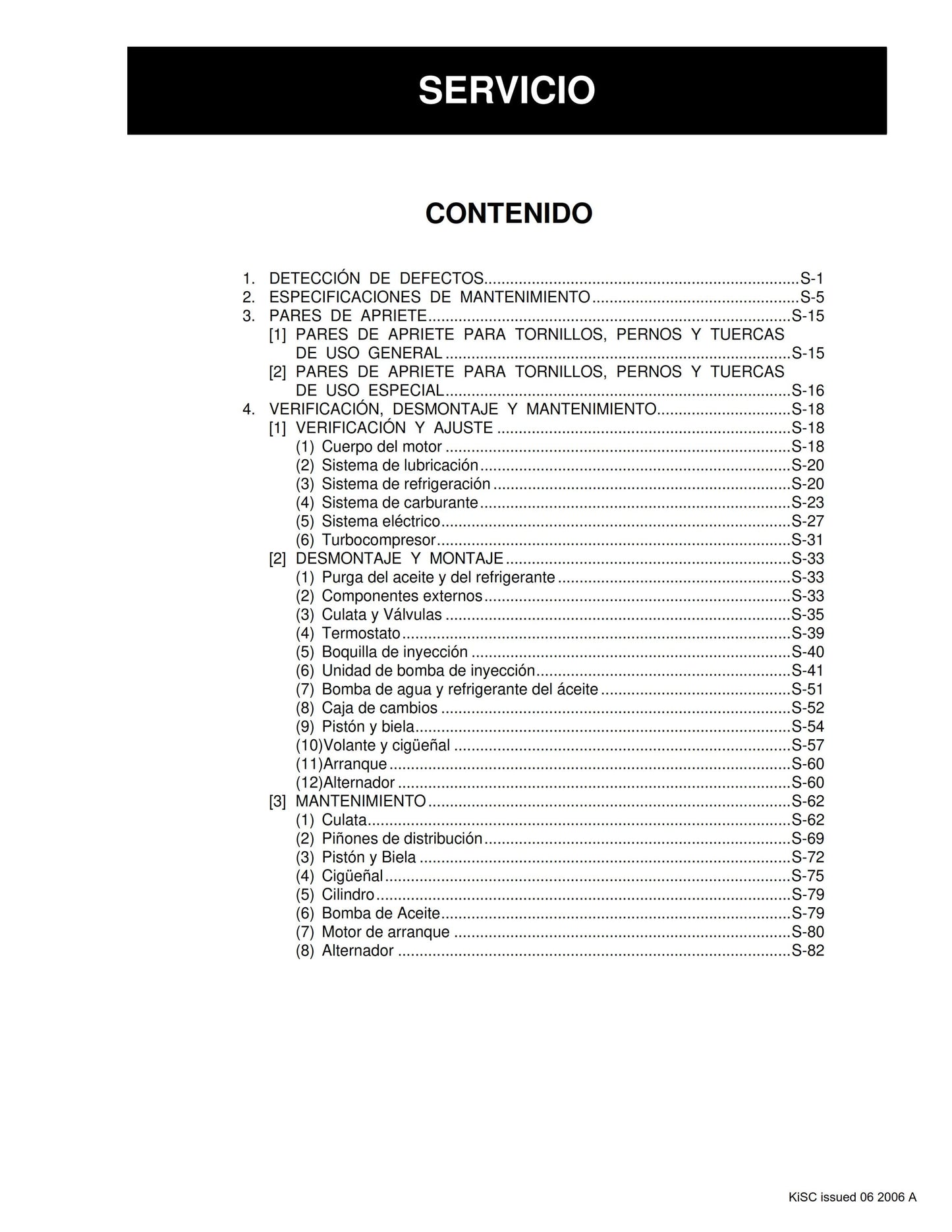 Spanish Language - Manual De Taller - Motores Diesel - V3300-E2B V3300-T-E2B