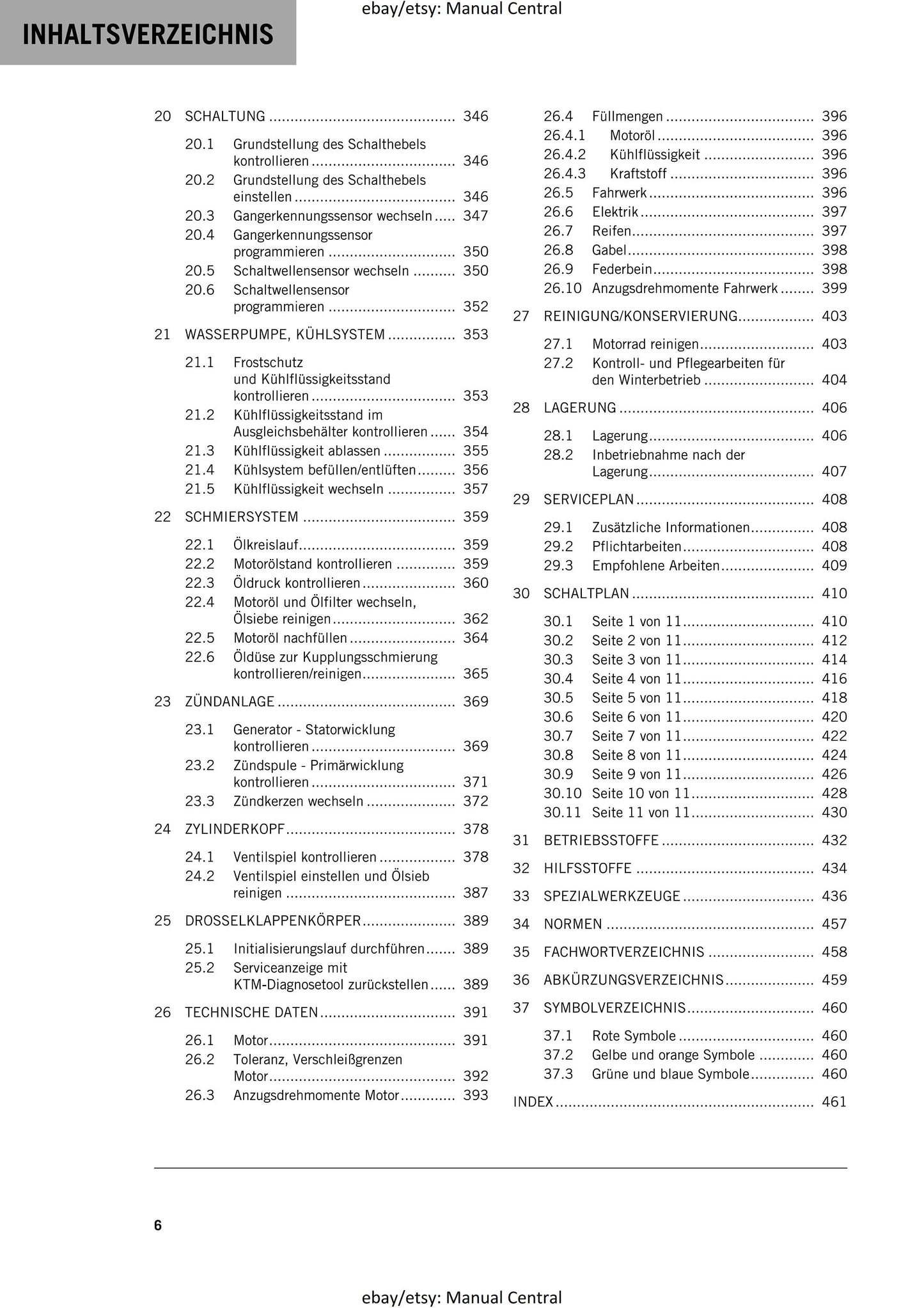 German Language - KTM 2020 -890 Duke R - Reparaturanleitung - Service Workshop Repair Manual