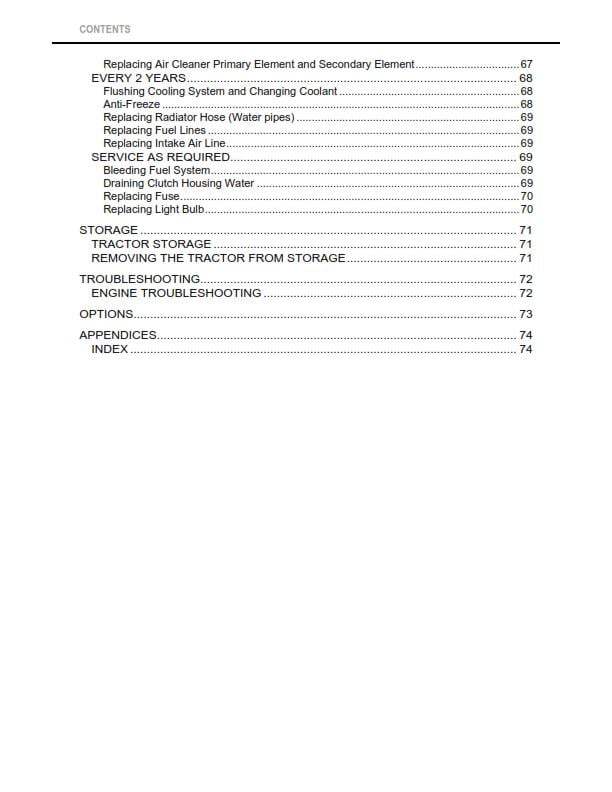 Kubota Tractor - B2320 B2620 B2920 Narrow - Operator Manual