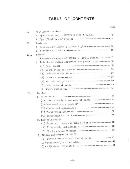 Kubota Tractor - L210 L 210 - Workshop Service Repair Manual