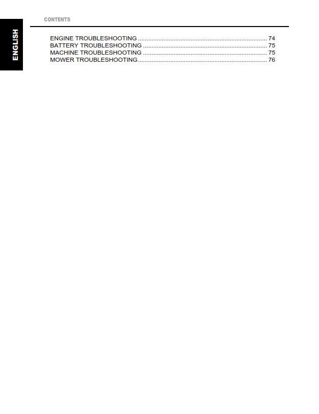 Kubota - ZD221 Zero Turn Mower Operator Manual