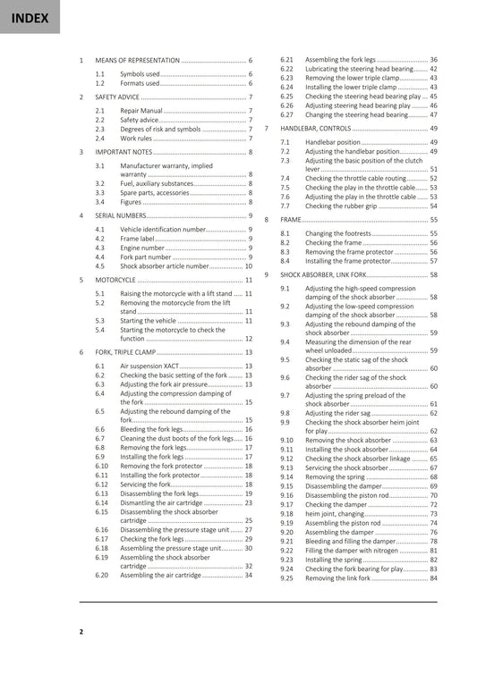 GasGas 2024 - MC 124 - Service Workshop Repair Manual