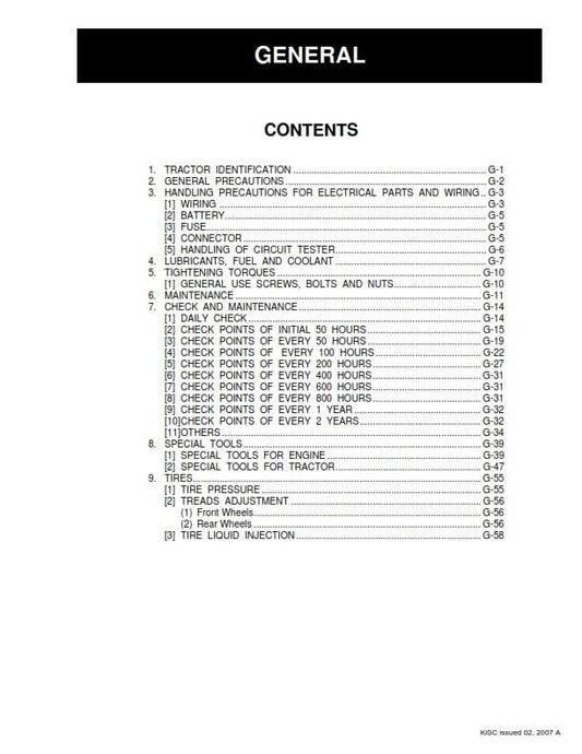 Kubota Tractor - L3130 L3430 L3830 L4630 L5030 - Workshop Service Repair Manual