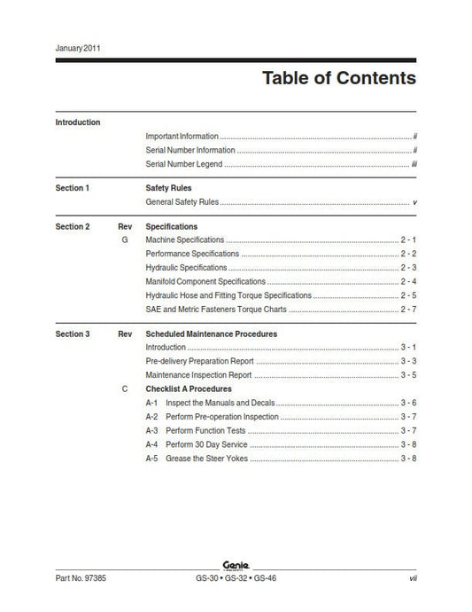 Genie - Service Manual - Gs-1530 Gs-1532 Gs-1930 Gs-1932 Gs-2032 Gs-2632 Gs-3232 Gs-2046 Gs-2646 Gs-3246 Gs-47047