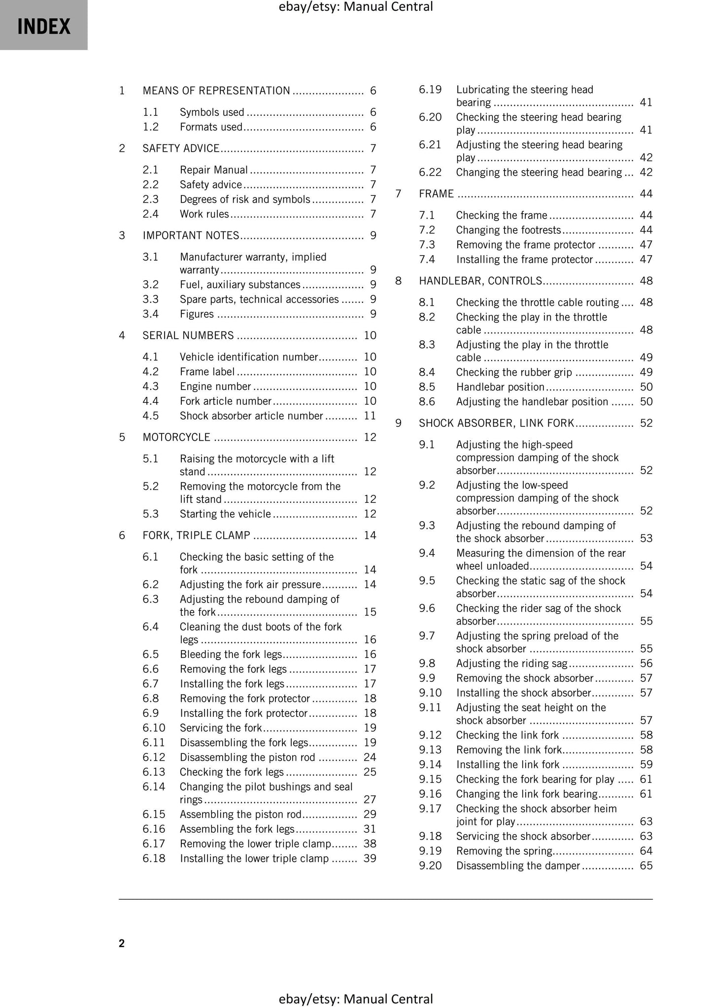 KTM 2025 - 50 SX Factory Edition - Service Workshop Repair Manual