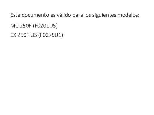 Spanish Language - Gasgas 2021 - MC EX 250F - Manual de Reparacion