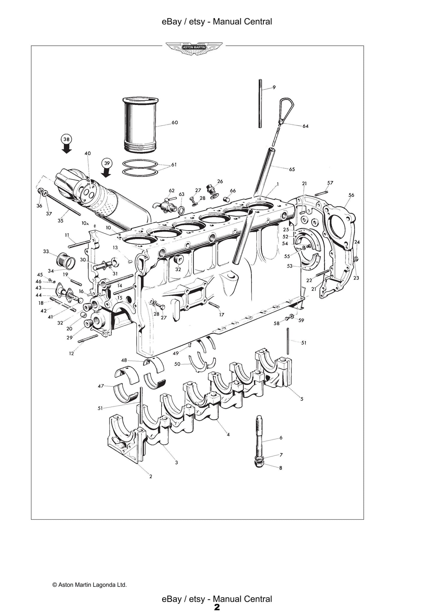 Aston Martin DB6 Parts Manual