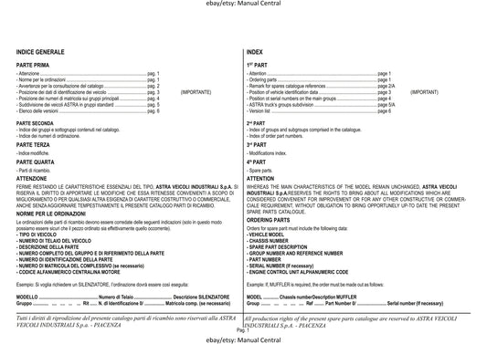 PDF - Astra HD8E Euro 3 MY08 - Catalogo Parti Di Ricambio, Spare Parts Catalogue, Catalogue De Pieces Detachees