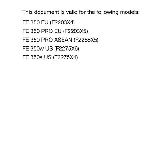 Husqvarna 2024 - FE 350 PRO 350w 350s - Service Workshop Repair Manual