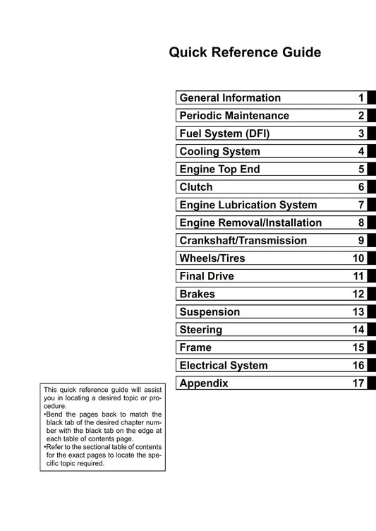 Kawasaki Ninja ZX-6R - 2007 2008 - Workshop Service Repair Manual