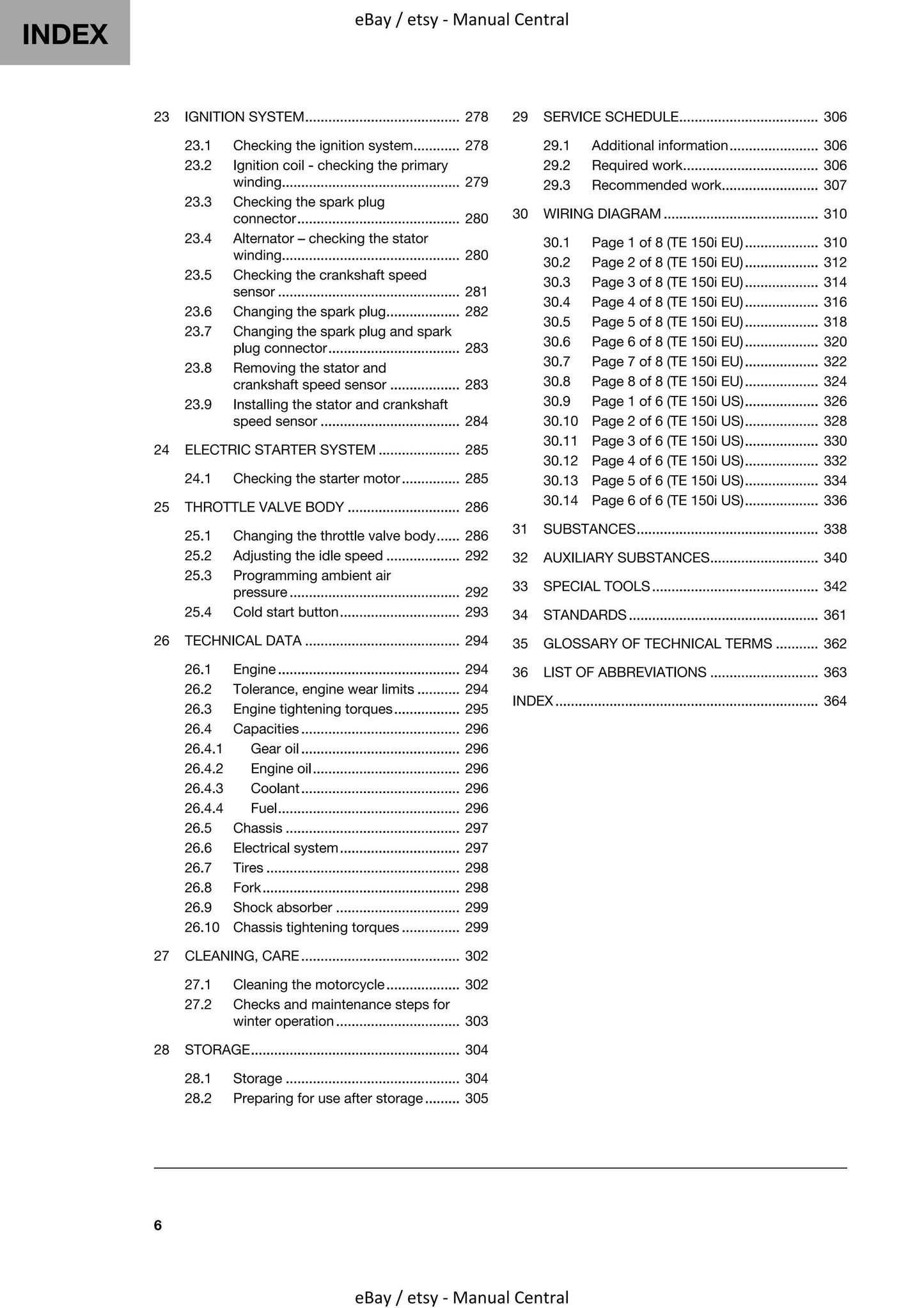 Husqvarna 2022 - TE 150i - Service Workshop Repair Manual