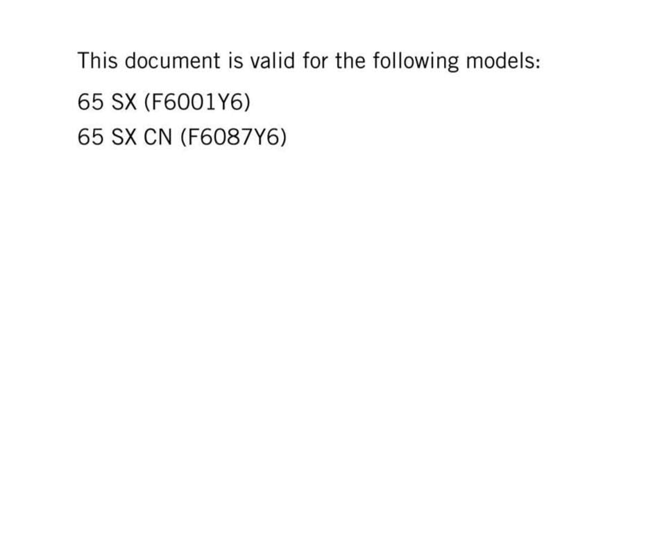 KTM 2025 - 65 SX - Service Workshop Repair Manual