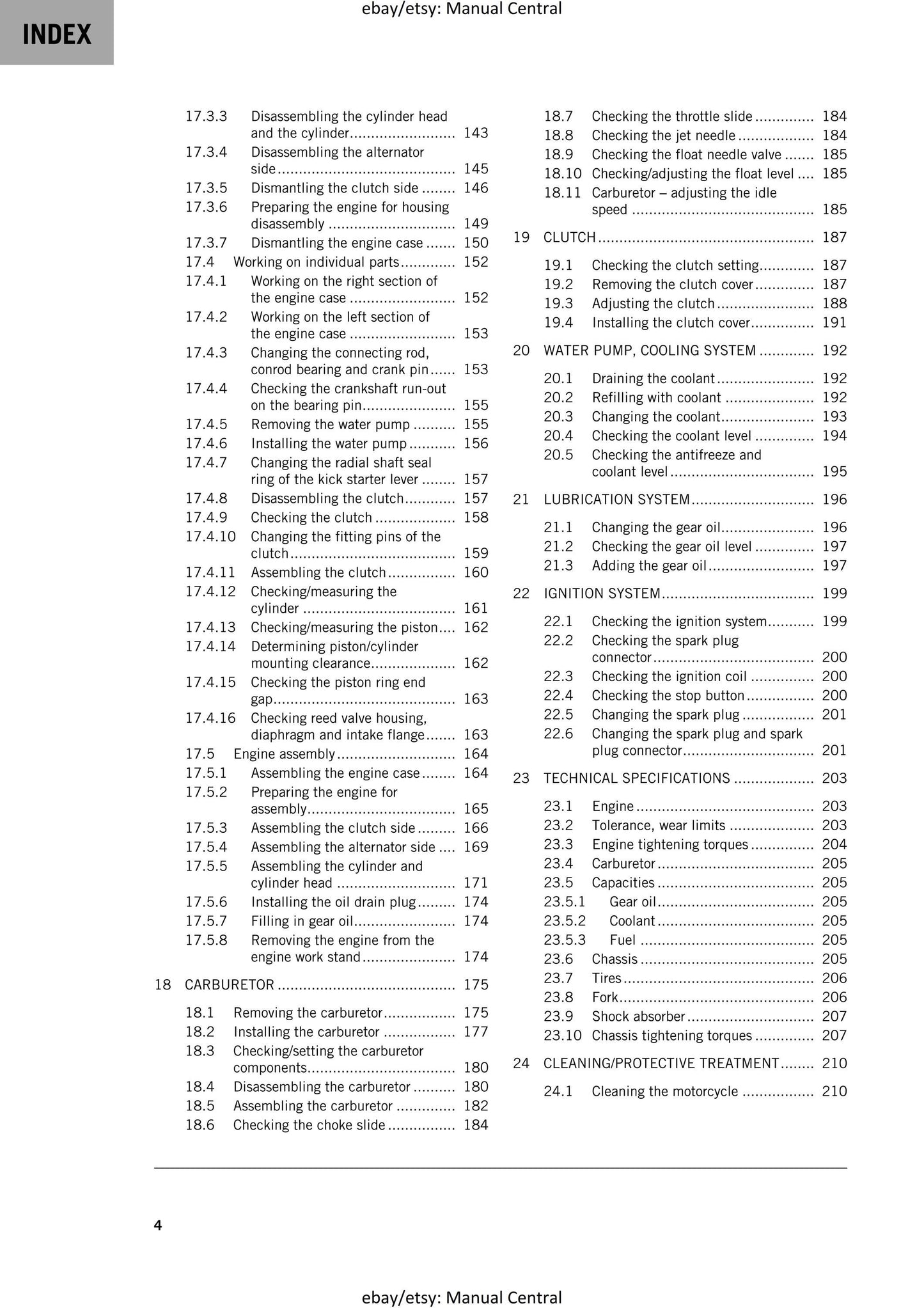 KTM 2025 - 50 SX Factory Edition - Service Workshop Repair Manual