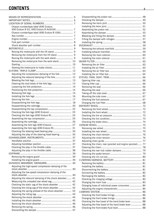 KTM 2010 - 690 Enduro R Eu Uk Usa Aus - Workshop Service Repair Manuals