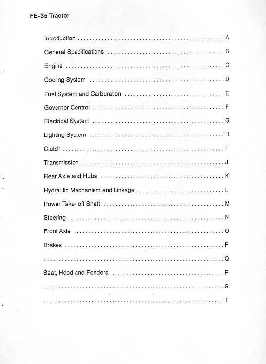 Massey Ferguson - MF35 MF 35 - Workshop Service Repair Manual