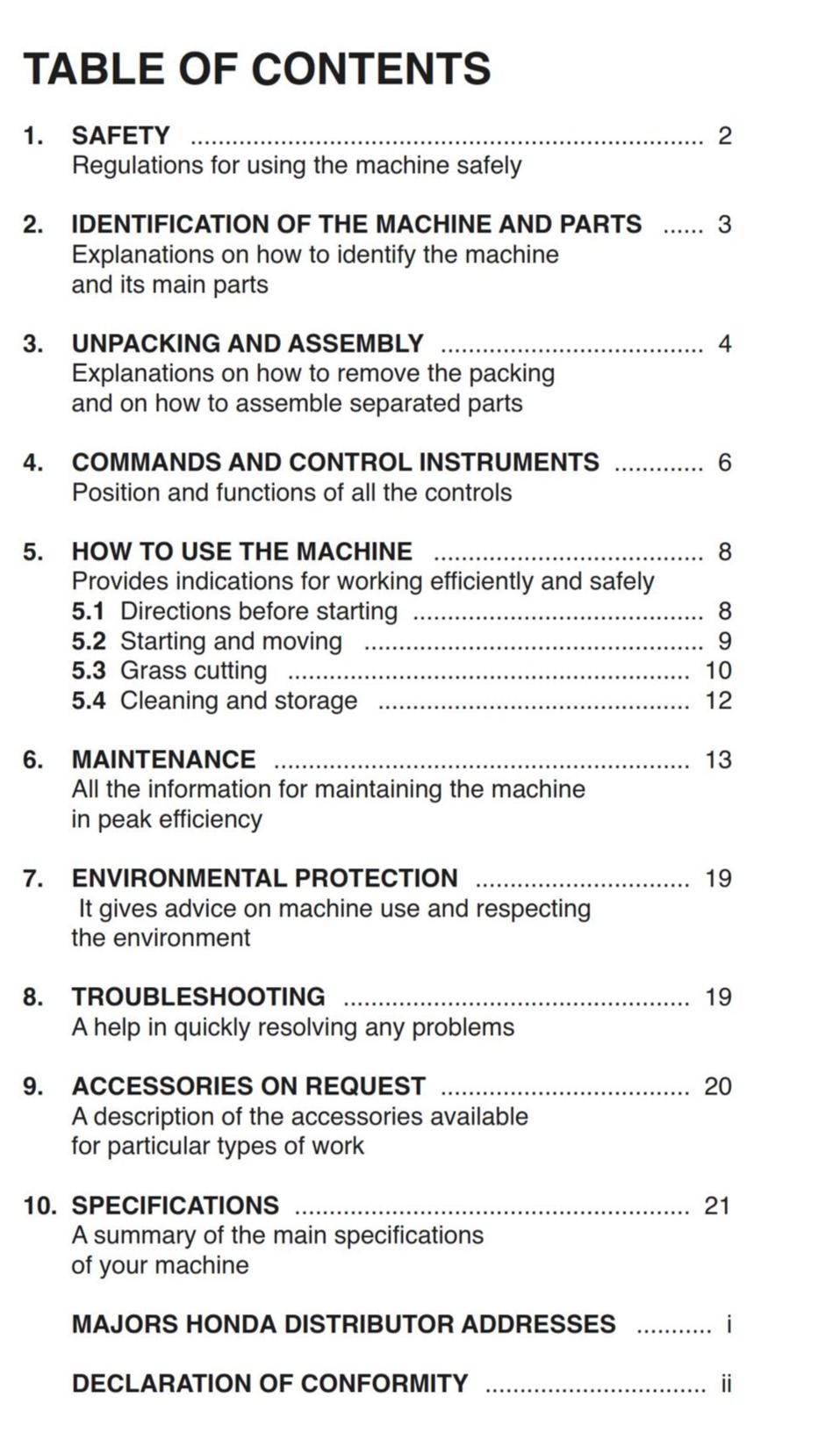 Honda Ride On - lawn mower - HF1211 HF 1211 - Operator Manual