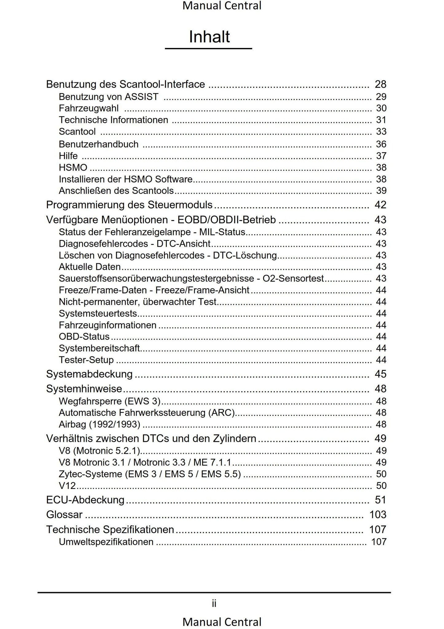 Bentley Omicheck User Manual - German Language