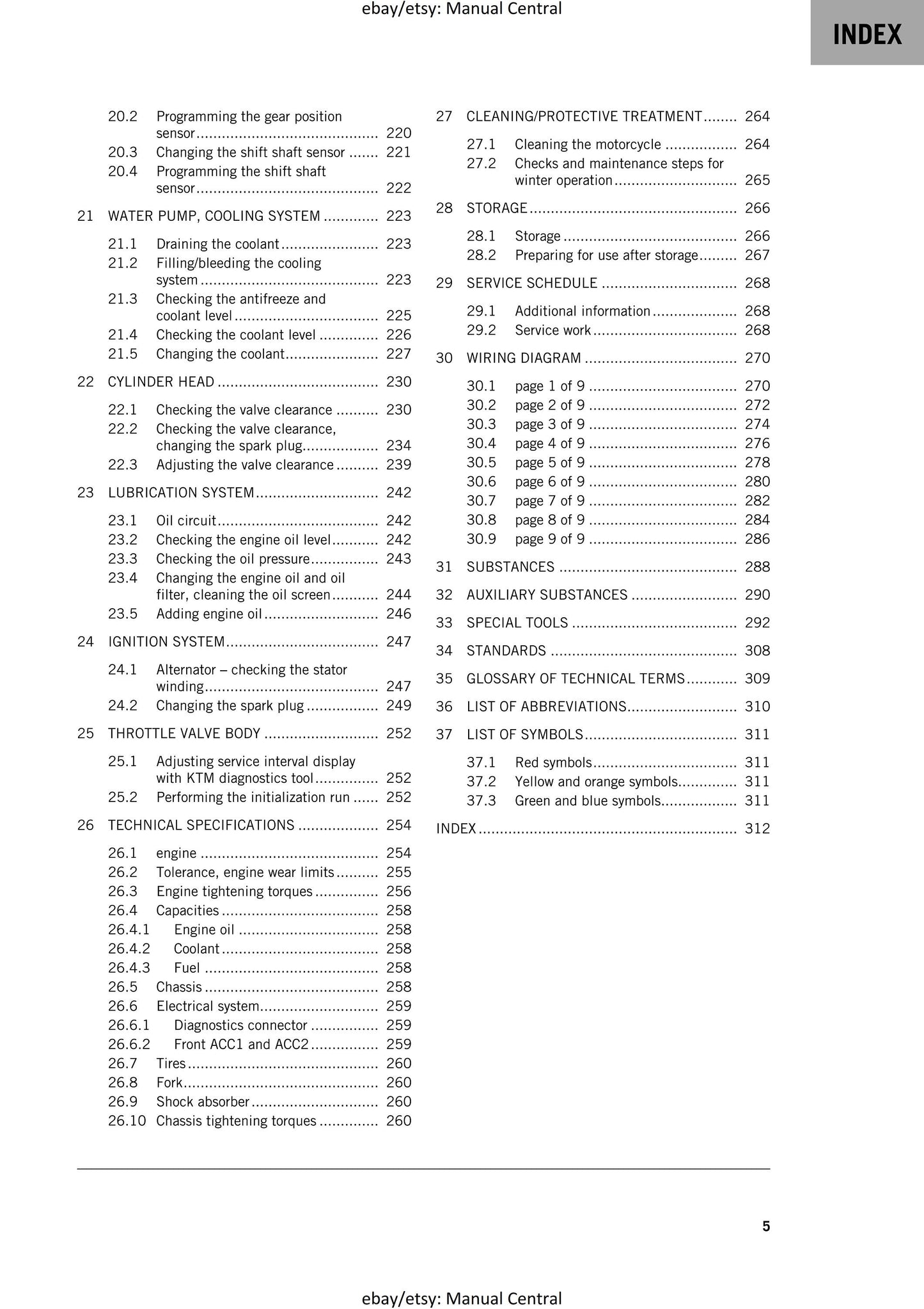 KTM 2024 - 125 Duke - Service Workshop Repair Manual