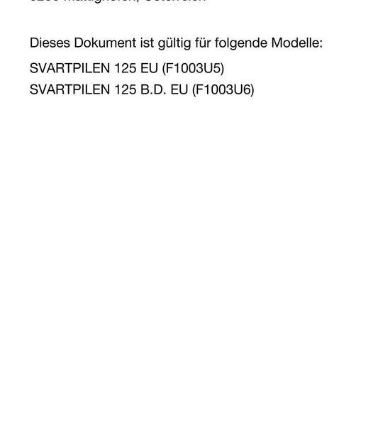 German Language - Husqvarna 2021 - Svartpilen 125 - Reparaturanleitung